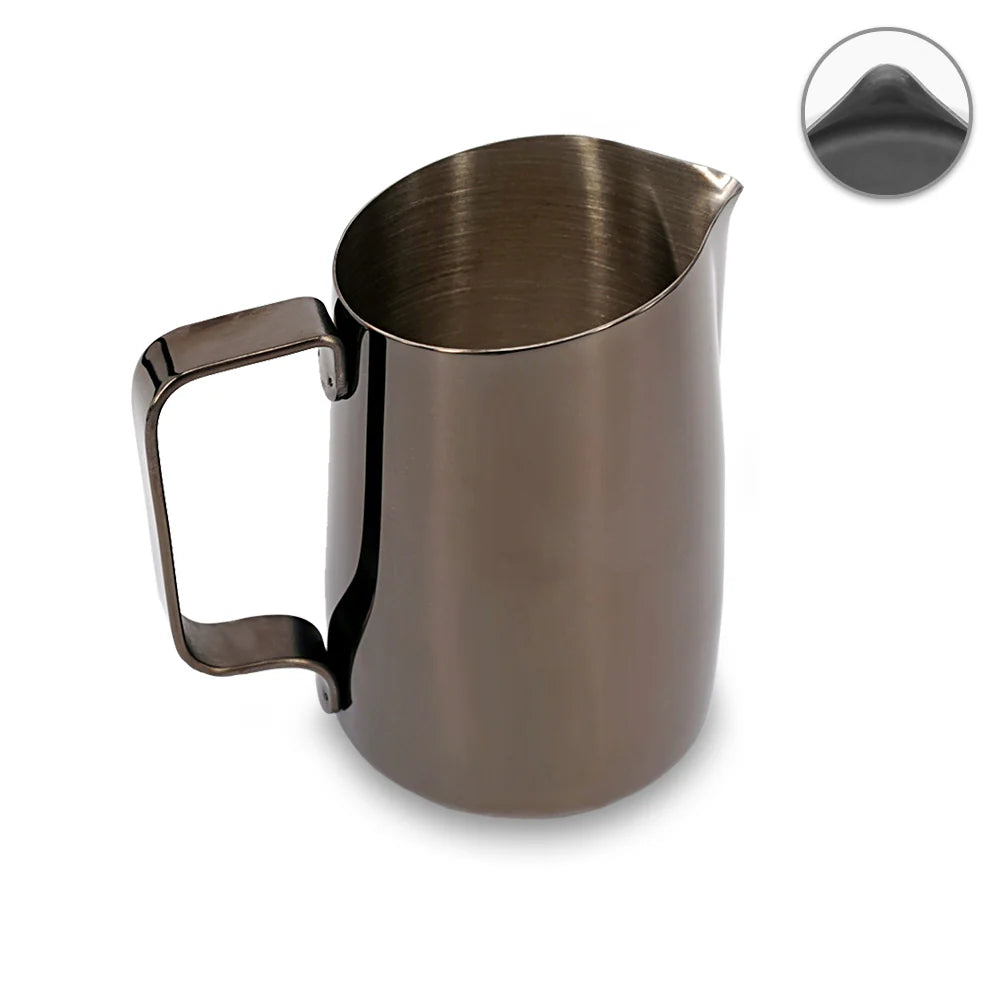 WPM 450ml Titanium Black Milk Pitcher (Sharp)