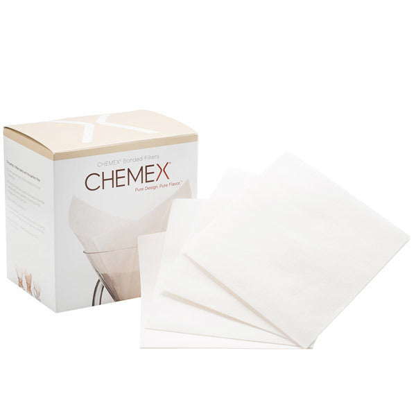 Chemex Coffee Bonded Filter Papers for 6-8-10 Cup x 100.