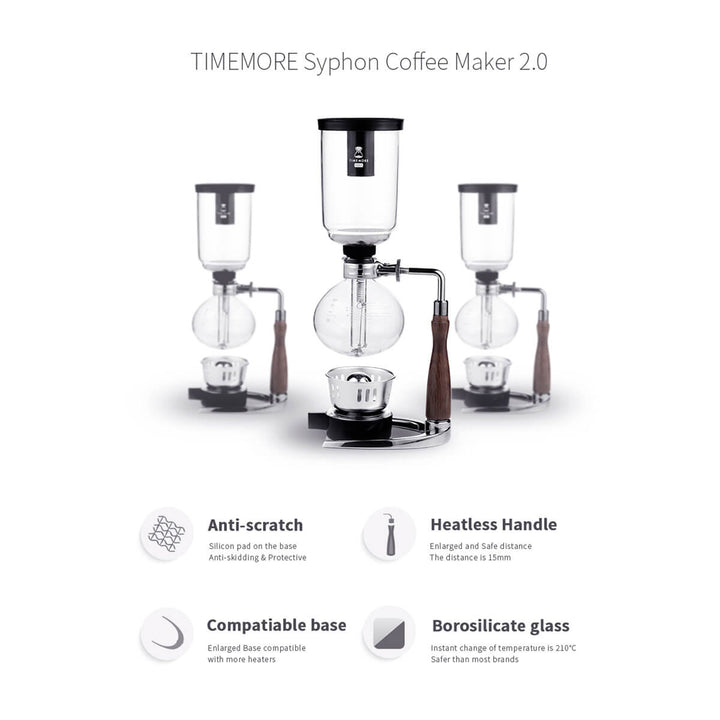 Timemore Coffee Syphon 2.0 (3 Cups)