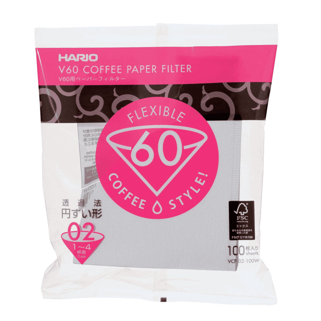 Hario V60 Coffee Filter Papers - White