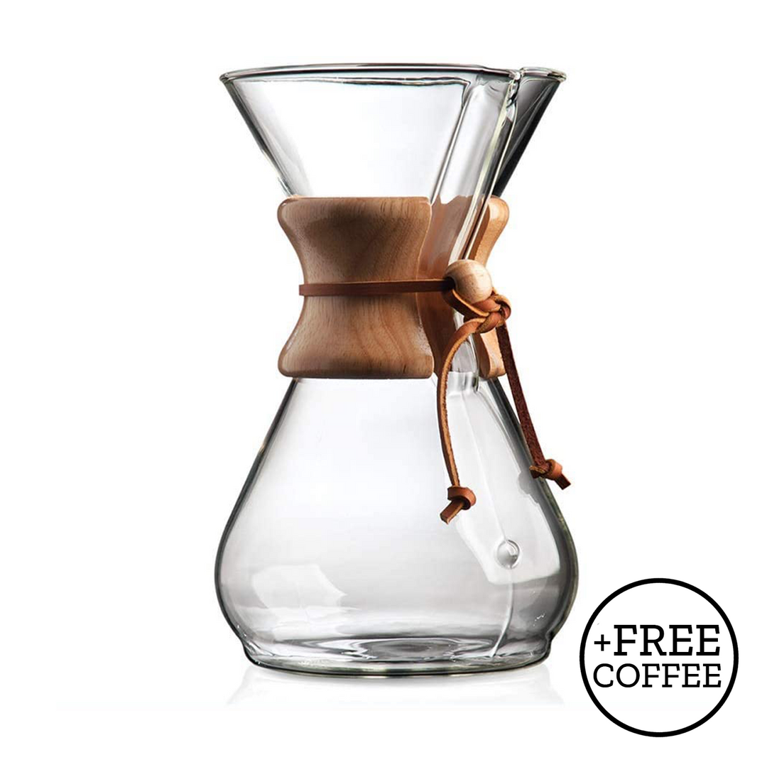 Chemex Pour-Over Glass Coffee Maker - 8 Cup